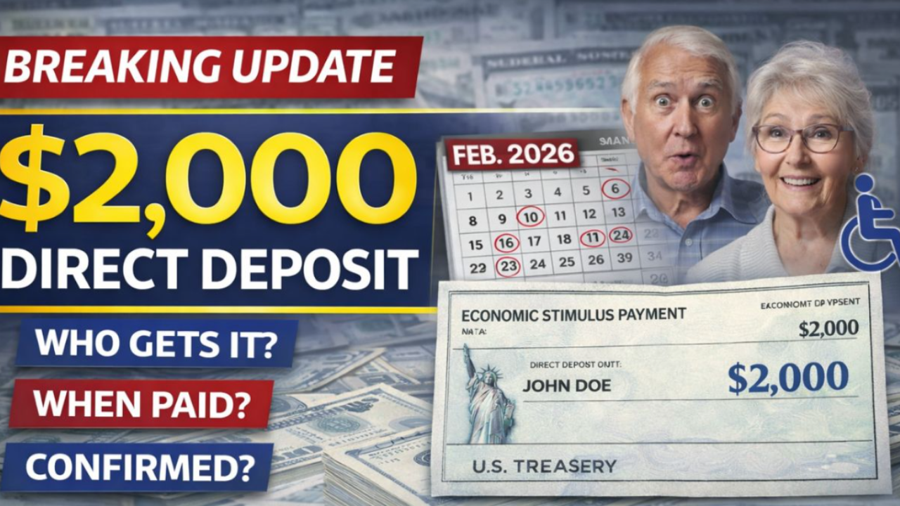 $2,000 Direct Deposit February 2026