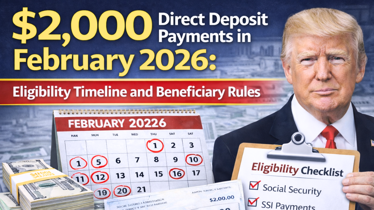 $2,000 Direct Deposits Confirmed for February