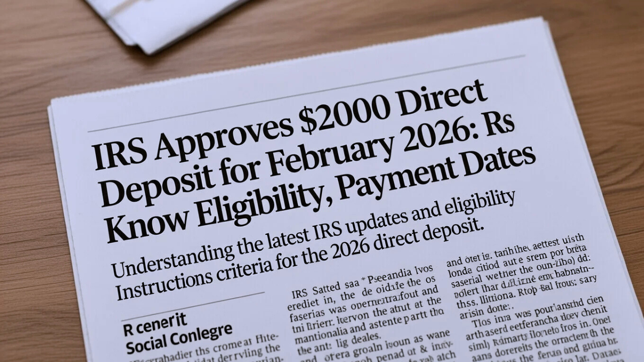IRS $2,000 Direct Deposit February 2026: Eligibility, Dates & What’s Really Happening