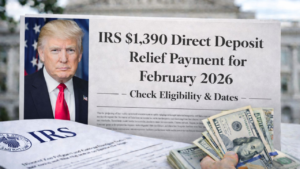 IRS $1,390 Direct Deposit February 2026: Proposal Explained, Eligibility Rumors, and What’s Confirmed