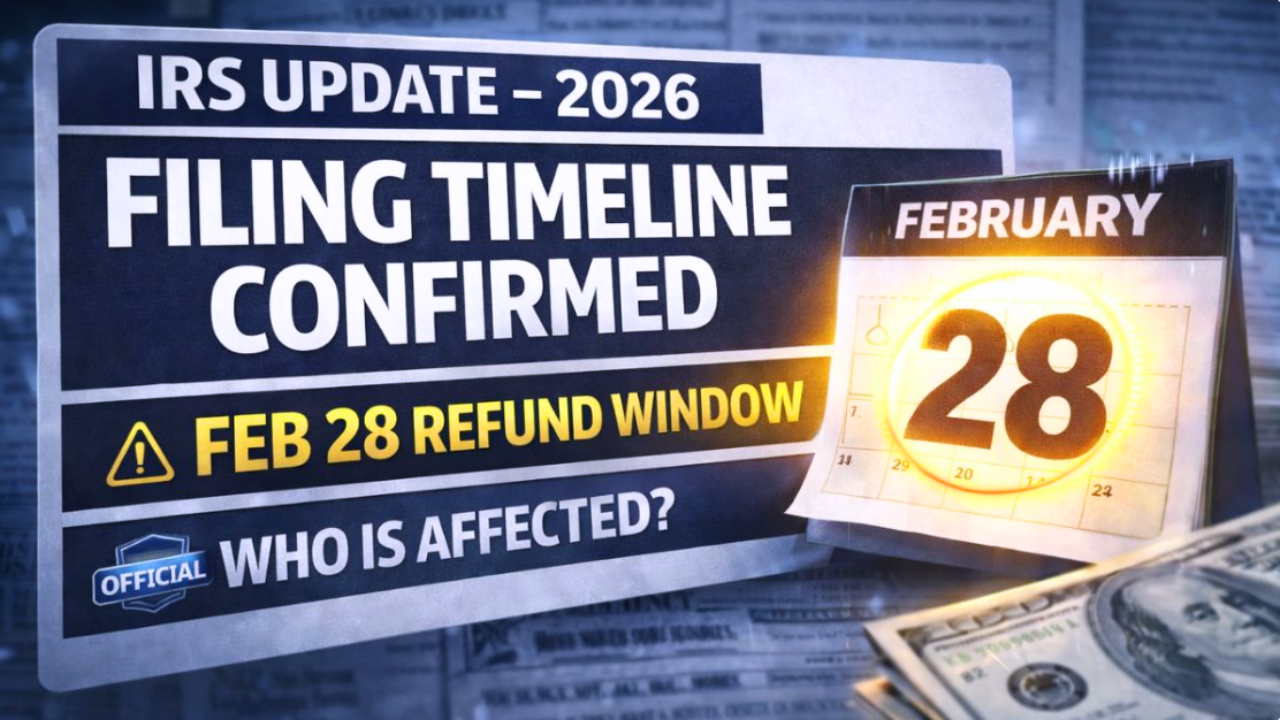 IRS Filing Timeline 2026