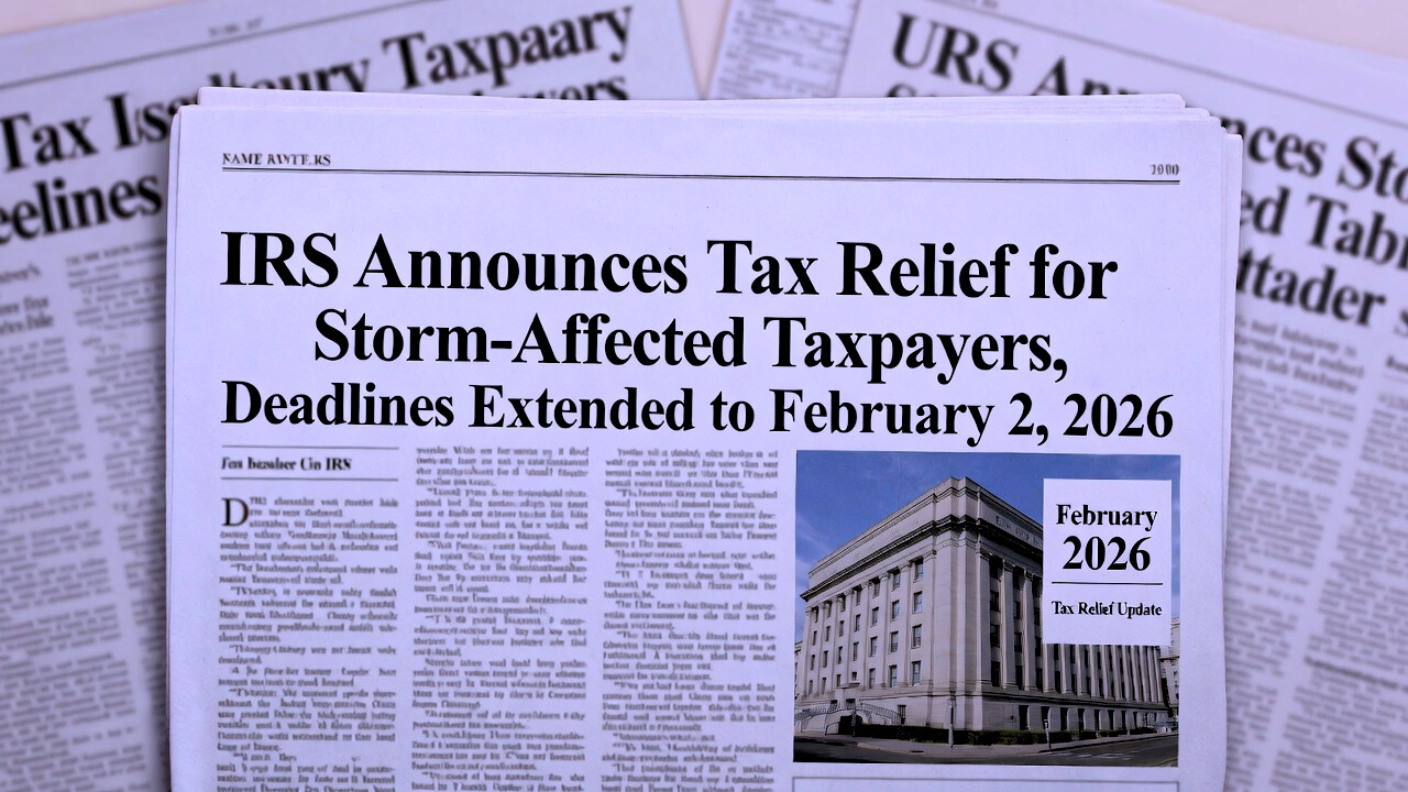 IRS Tax Relief for Storm Victims